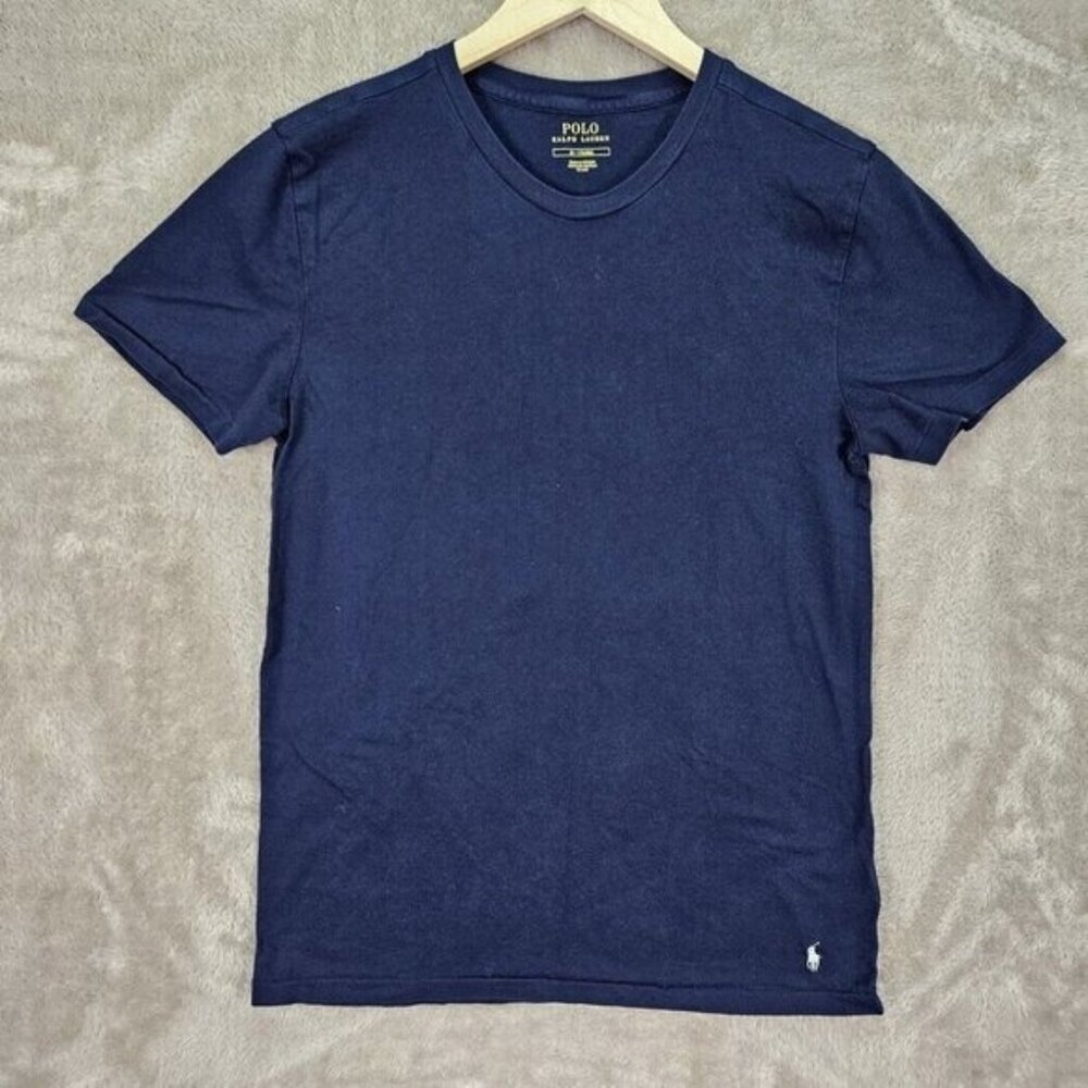 Polo Ralph Lauren T-Shirt Single Stitch Men's Size M Blue Short Sleeve Pony Logo